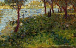 Paysage avec figure. Étude pour «La Grande Jatte» Paysage avec figure. Étude pour «La Grande Jatte»