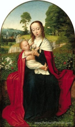 La vierge et l'enfant dans un paysage La vierge et l'enfant dans un paysage