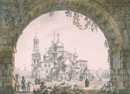 Vue du nouveau monastère de Jérusalem près de Moscou Vue du nouveau monastère de Jérusalem près de Moscou
