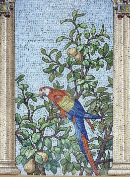 Mosaïque - salle à manger de la bibliothèque Sainte-Barbe, Paris Mosaïque - salle à manger de la bibliothèque Sainte-Barbe, Paris