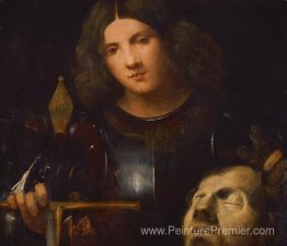 David avec la tête de Goliath David avec la tête de Goliath