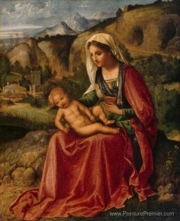 Madonna et enfant dans un paysage Madonna et enfant dans un paysage