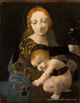 La vierge et l'enfant (la madone de la rose) La vierge et l'enfant (la madone de la rose)