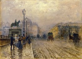 Rue de Paris avec des voitures Rue de Paris avec des voitures