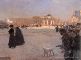 La Place du Carrousel, Paris: les ruines des Tuileries La Place du Carrousel, Paris: les ruines des Tuileries