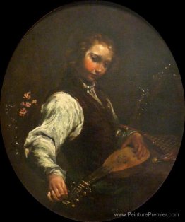 Femme avec pandurina Femme avec pandurina