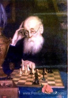 Portrait de joueur d'échecs A. D. Petrova Portrait de joueur d'échecs A. D. Petrova