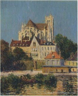 La cathédrale aux Auxerre La cathédrale aux Auxerre