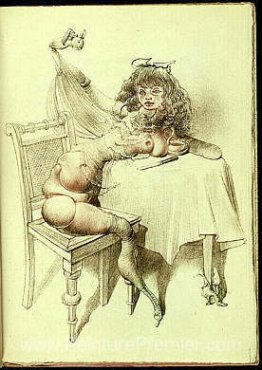 Illustration pour Oeillades CISELES EN BRANCHE (regards coupés s Illustration pour Oeillades CISELES EN BRANCHE (regards coupés s