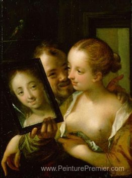 Couple avec un miroir Couple avec un miroir