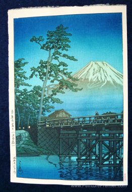 Mount Fuji par Moonlight, Kawai Bashi Mount Fuji par Moonlight, Kawai Bashi