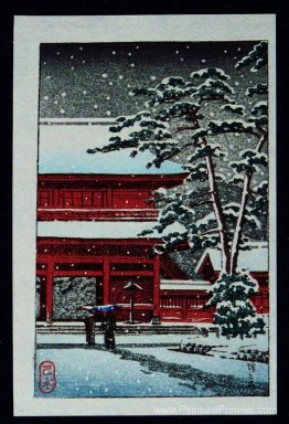 Neige au temple Zoji Neige au temple Zoji