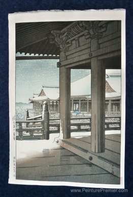 Falle de neige au temple de Kiyomizu, Kyoto Falle de neige au temple de Kiyomizu, Kyoto