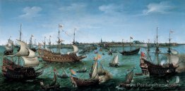 L'arrivée à Vlissingen de Frederick V, électeur palatine L'arrivée à Vlissingen de Frederick V, électeur palatine