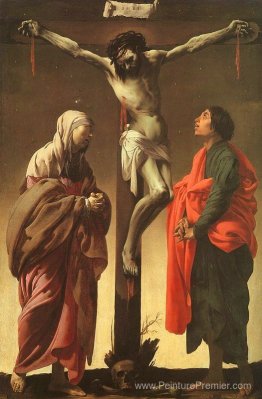 La crucifixion avec la Vierge et le St. John La crucifixion avec la Vierge et le St. John