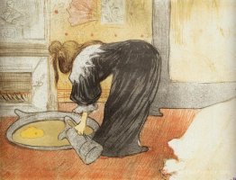 Ils femme avec une baignoire Ils femme avec une baignoire