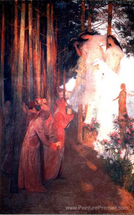 L'émergence de Clemence Isaure avec des troubadours L'émergence de Clemence Isaure avec des troubadours
