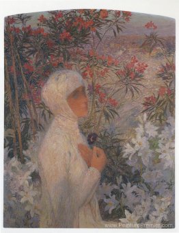 Jeune femme avec des fleurs Jeune femme avec des fleurs