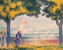 Vue de l'église de Santa Maria Degli Angeli, près d'Assise Vue de l'église de Santa Maria Degli Angeli, près d'Assise