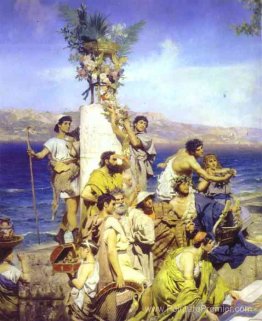 Phryne sur la célébration du Poséidon dans Eleusis (détail) Phryne sur la célébration du Poséidon dans Eleusis (détail)