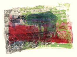 Impression de collage en mono-type Impression de collage en mono-type