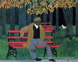 Homme sur un banc Homme sur un banc