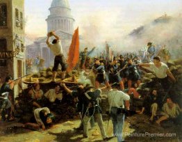 Street Fighting on Rue Soufflot, Paris, 25 juin 1848 Street Fighting on Rue Soufflot, Paris, 25 juin 1848