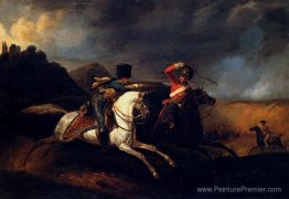 Deux soldats à cheval Deux soldats à cheval