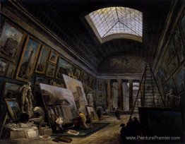 Vue imaginaire de la Grande Galerie dans le Louvre Vue imaginaire de la Grande Galerie dans le Louvre