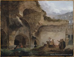 Laveuse dans les ruines du Colosseum Laveuse dans les ruines du Colosseum