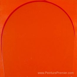 Peinture versée: orange, rouge, orange Peinture versée: orange, rouge, orange