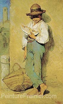 Garçon mangeant de la pastèque