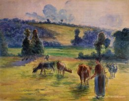 Étude pour 'Cowherd à Eragny' Étude pour 'Cowherd à Eragny'