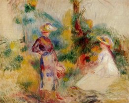 Deux femmes dans un jardin Deux femmes dans un jardin