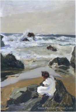 Elenita à la plage, Asturias Elenita à la plage, Asturias