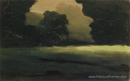 Glade forestier. Brouillard Glade forestier. Brouillard