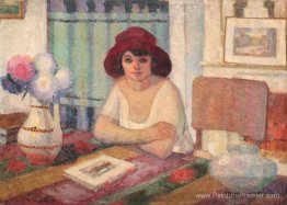 Jeune femme à l'intérieur Jeune femme à l'intérieur