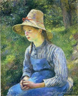 Jeune fille paysanne portant un chapeau Jeune fille paysanne portant un chapeau
