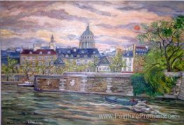 Le Panthéon et la Seine Le Panthéon et la Seine