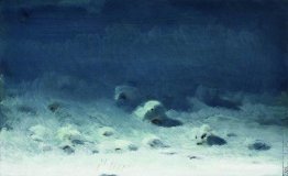 Nuit au clair de lune. Hiver Nuit au clair de lune. Hiver