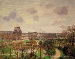 Jardin du Louvre Morning, temps gris Jardin du Louvre Morning, temps gris