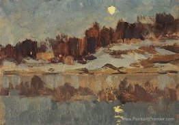 Paysage avec lune Paysage avec lune