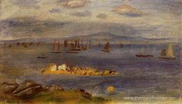 La côte de Brittany, des bateaux de pêche La côte de Brittany, des bateaux de pêche