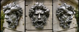 Trois vues d'un masque Trois vues d'un masque