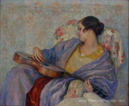 Femme jouant de la guitare Femme jouant de la guitare