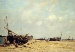 Bateaux de pêche échoués et en mer Bateaux de pêche échoués et en mer