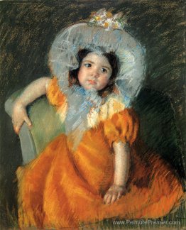 Child en robe orange Child en robe orange