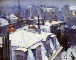 Vue sur les toits (effet de neige) ou les toits sous la neige Vue sur les toits (effet de neige) ou les toits sous la neige