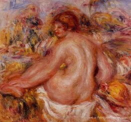 Après le bain, une femme assise nue Après le bain, une femme assise nue