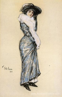 Portrait d'une dame en robe bleue Portrait d'une dame en robe bleue